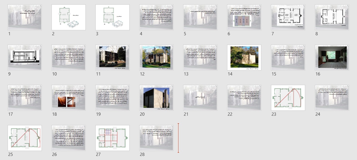تحلیل پلان ویلا خانه اشریک