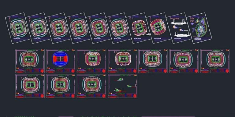 دانلود طرح استادیوم فوتبال همراه با تمامی مدارک